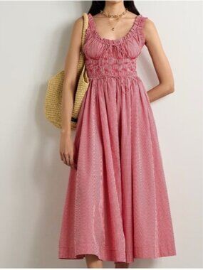 Doen Emmaretta Dress in Cerise Paris Gingham